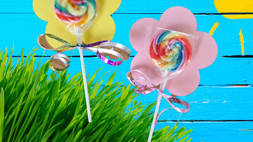 Bloem lolly traktatie