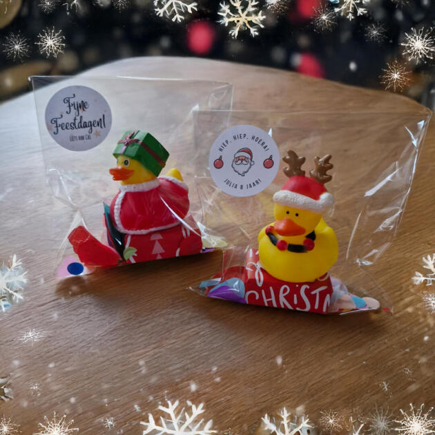 Kersttraktatie badeendje