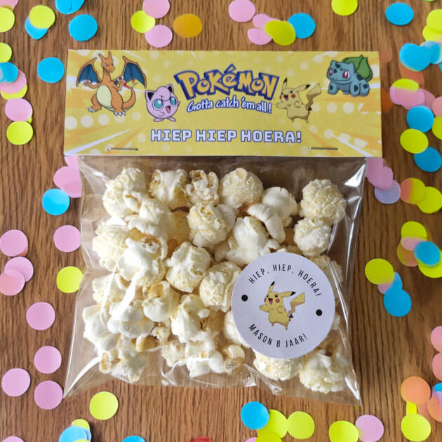 Pokemon traktatie met popcorn
